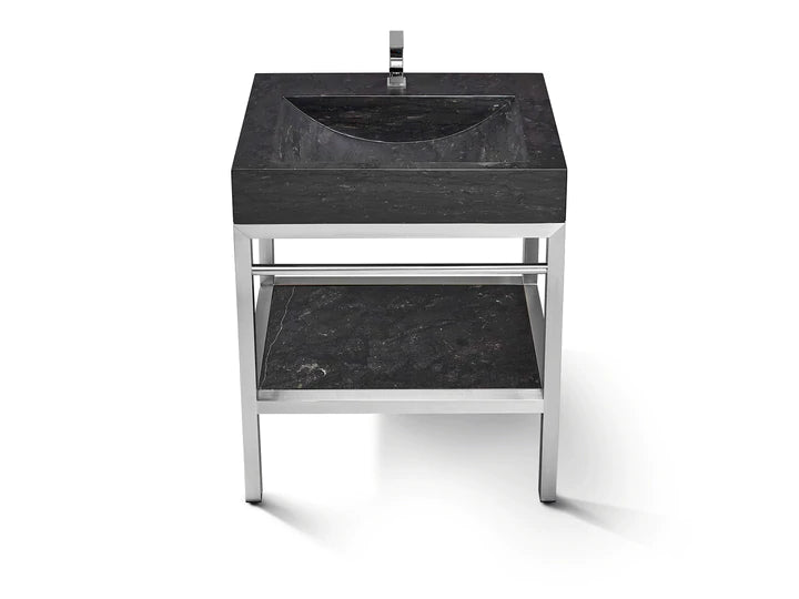 Stainless Steel Bathroom Console | Limestome Sink | VNM 24
