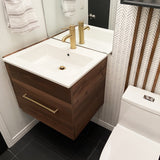 Floating Bathroom Vanity | Slim Sink | Customizable | VHU