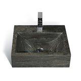 Limestone Block Sink | Solid Natural Stone | LPG 20"