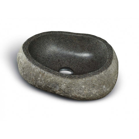 Unique River Stone Vessel Sink | Solid Stone | LPR-040 Small