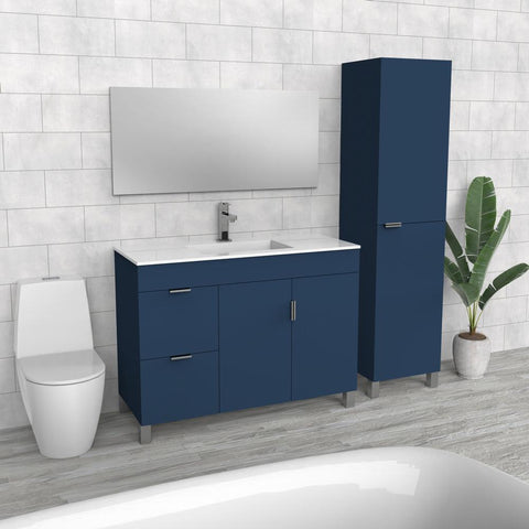 Blue Bathroom Vanity | Endurall Composite Sink | VMA 48"