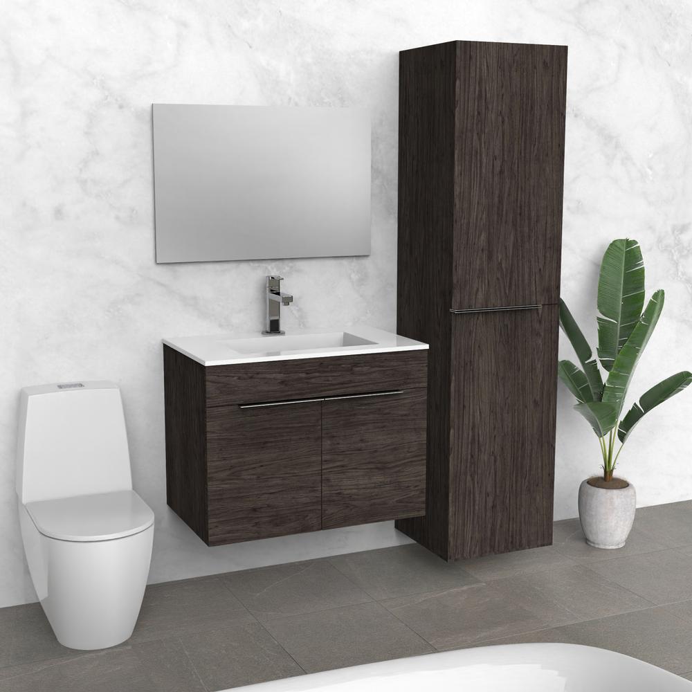 Butternut Floating Bathroom Vanity | Doors | Composite Sink | VMO 30