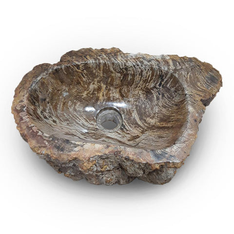 Unique Petrified Wood Vessel Sink | Solid Stone | LPR-070 Small