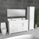 White Luxury Freestanding Bathroom Vanity | Double Undermount Sink | VSA 60"