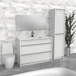 White Freestanding Bathroom Vanity | Composite Sink | VMI 48"