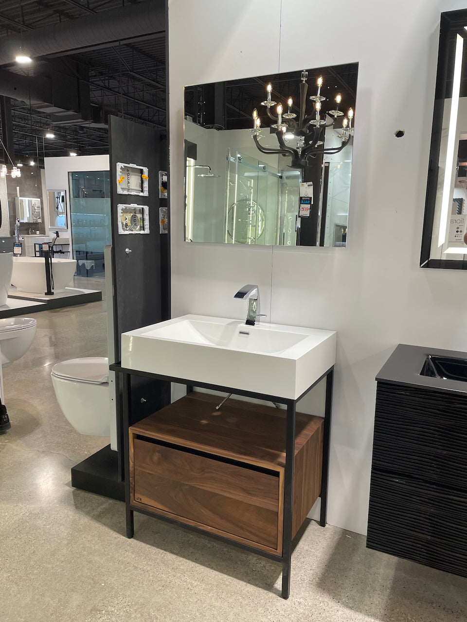 Solid Wood Bathroom Vanity / Console | Composite Sink | VNG-BTM 30