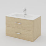 Two drawers floating contractor vanity | 3 Dimensions | 4 Materials