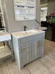 Light Grey Luxury Freestanding Bathroom Vanity | Sink | VSA 36"
