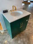 Emerald Green Luxury Freestanding Bathroom Vanity | Undermount Sink | VSA 30"